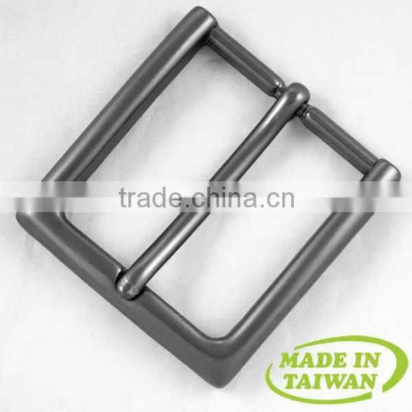 Pressing zinc alloy fashion famous logo plate fox belt buckles