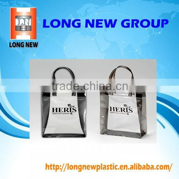 E health food File handbag cometic custom plastic makeup bag