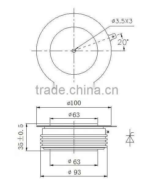 Superior quality scr phase control thyristors of 1000amp
