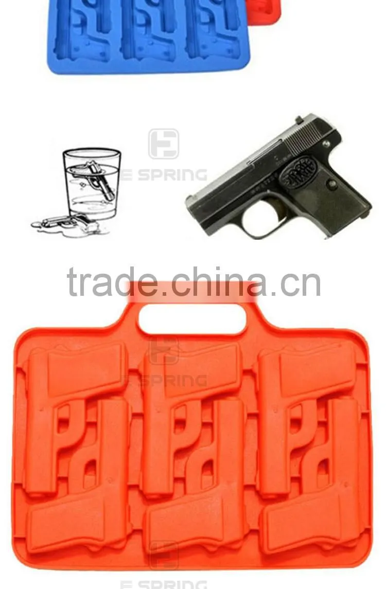 Gun Ice Cube Tray Silicone Gun Shape Cake Pan