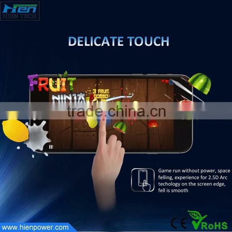anti fingerprint security glass film screen protector for samsung note 5