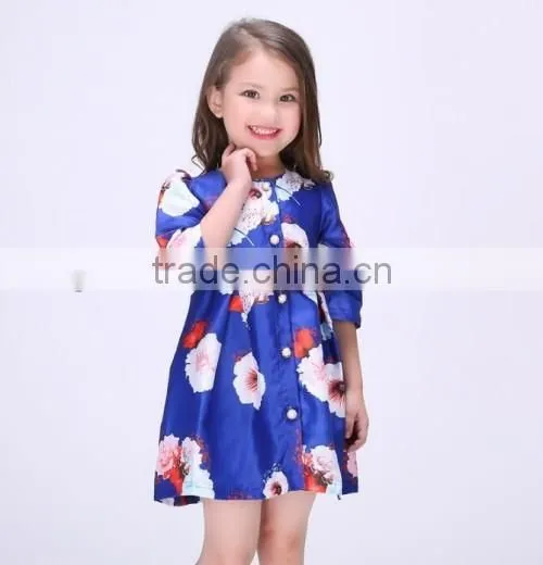 2016 stylish baby girl cheap flower girl dress satin material cheap latest dress designs for flower girls
