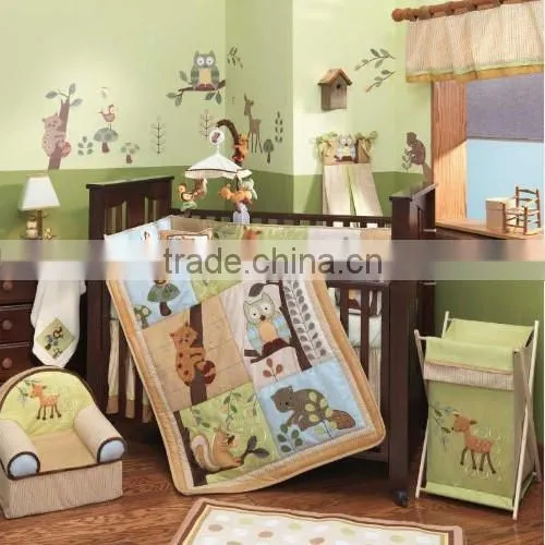 New Design Patchwork Embroidery Boys Bedding