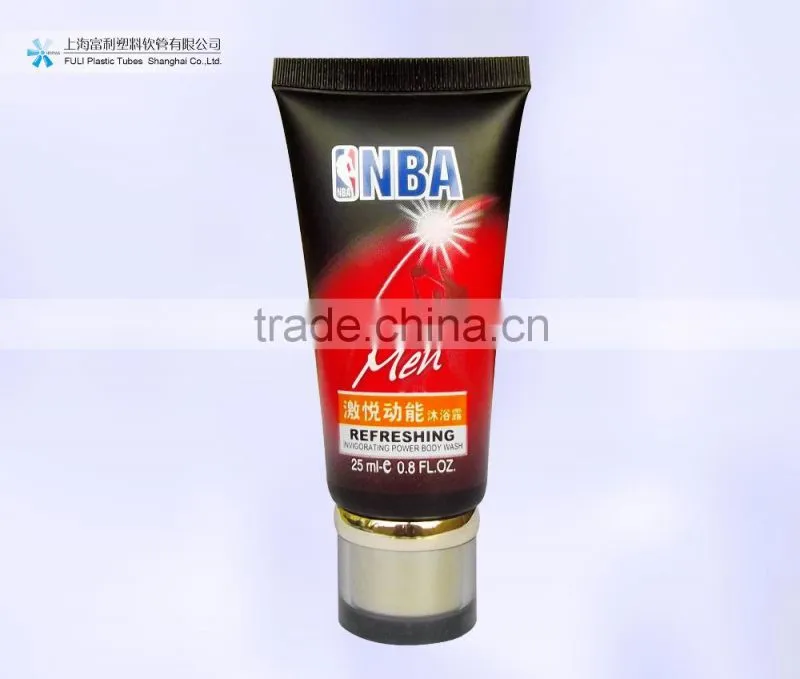 PE tube container for cosmetic usage and packaging for facial cleanser