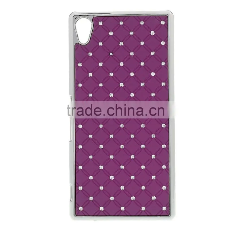 for sony diamond pc case, for sony z4 plastic hard case