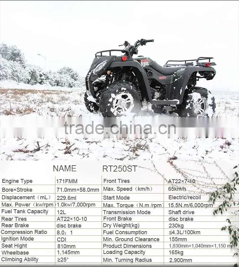250cc shaft drive ATV