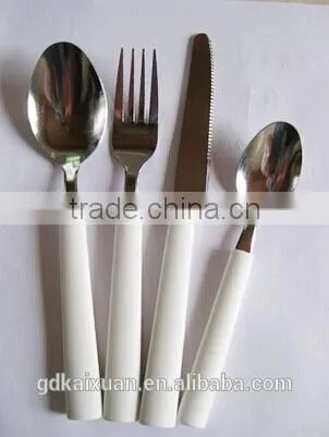 Factory Direct Sale Stainless Steel Plastic Handle Cutlery Set