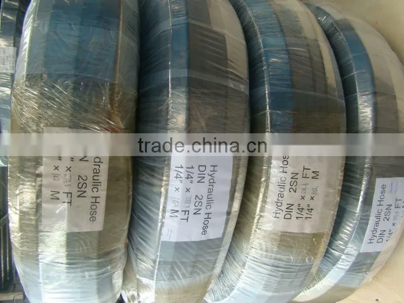 wire braid hydraulic hose with fittings