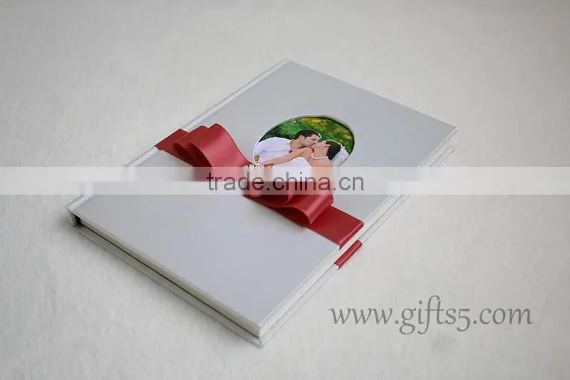High level latest design recycable custom wedding guest book