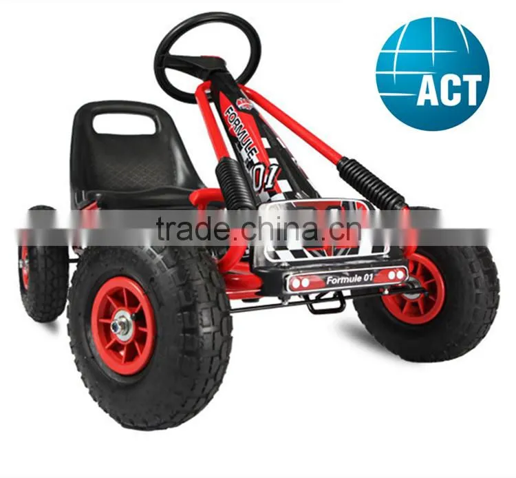 Children Pedal steering knckle Go Kart with solid wheel
