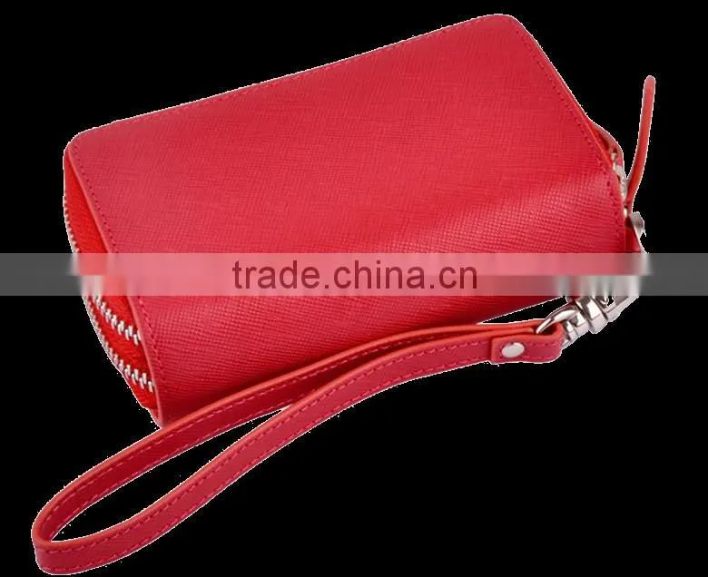 2016 fashion customer key holder/high quality genuine leather key hoder wallet