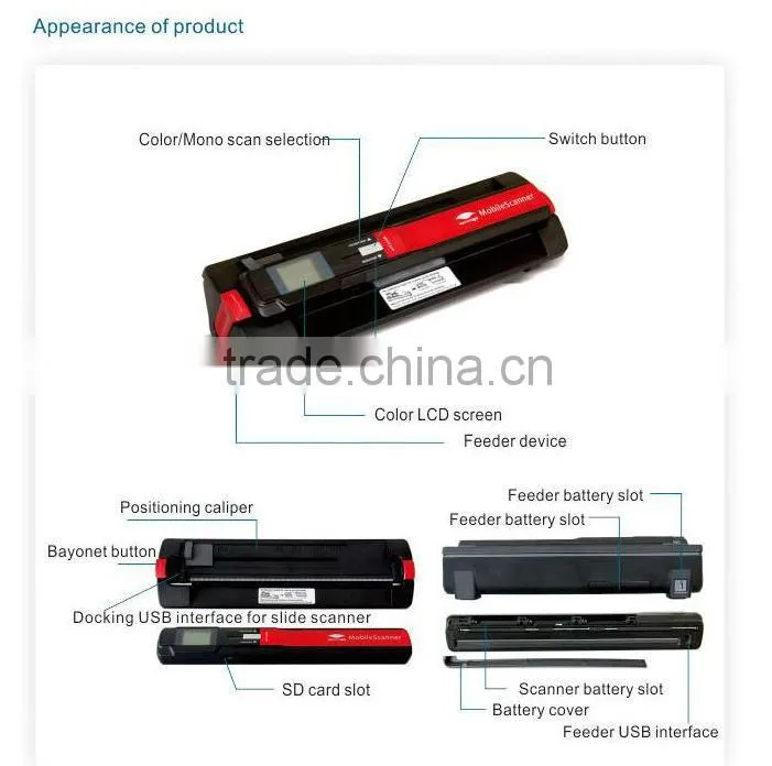 portable handy scan color scanner pen