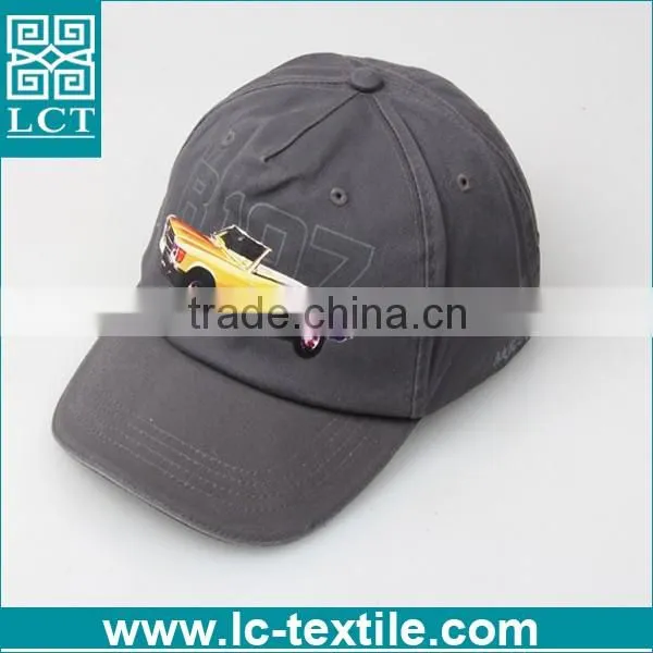 high quality 5 panel heat transfer print vintage corduroy cap LCTN2003