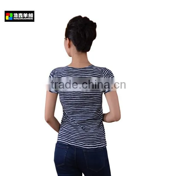 Ladies Summer Short Sleeve Wool Knitted Sweater, Plain Short Sleeve Wool Sweater