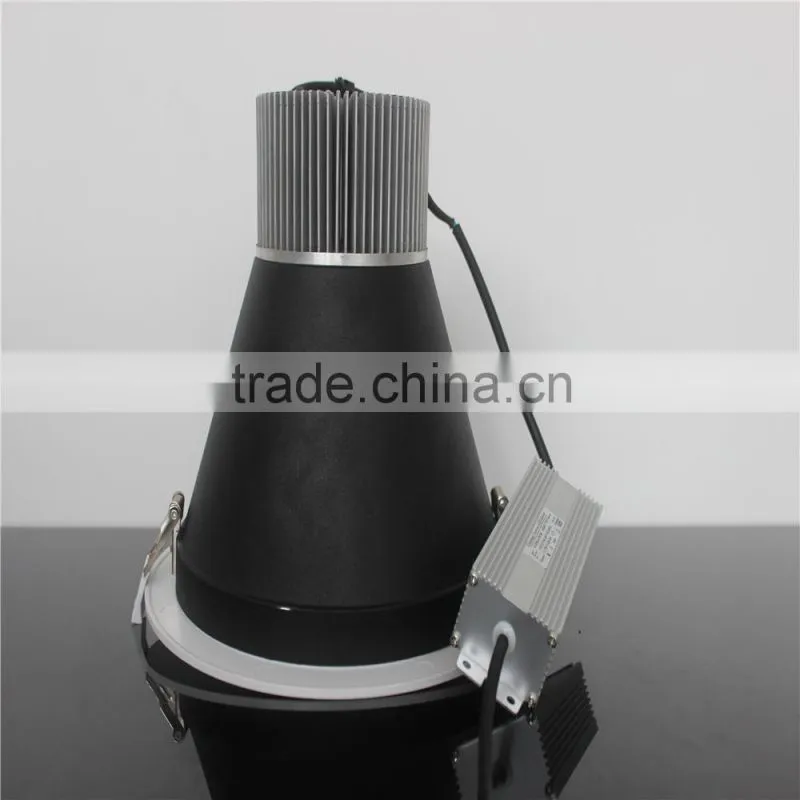High Power Efficiency 60W CE and ROHS COB LED Wall Washer Downlight