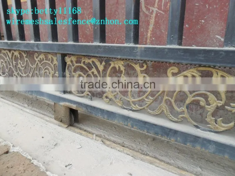 High Quality Cheap wrought iron fence gate for driveway