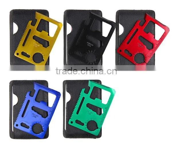 Military Pocket colourful Credit Card Knife Emergency Camping Survival Kit