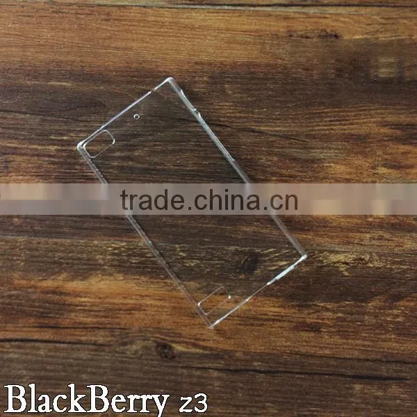 High quality mobile phone case for blackberry Z3, PC crystal hard phone cover BB Z30 OEM&ODM