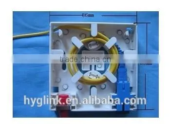 Fiber optic parts of 2 port SC FTTH fiber optic socket panel
