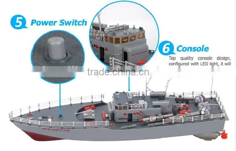 1:115 RC RTR Battleship Radio Control Missile Warship R/C Boat
