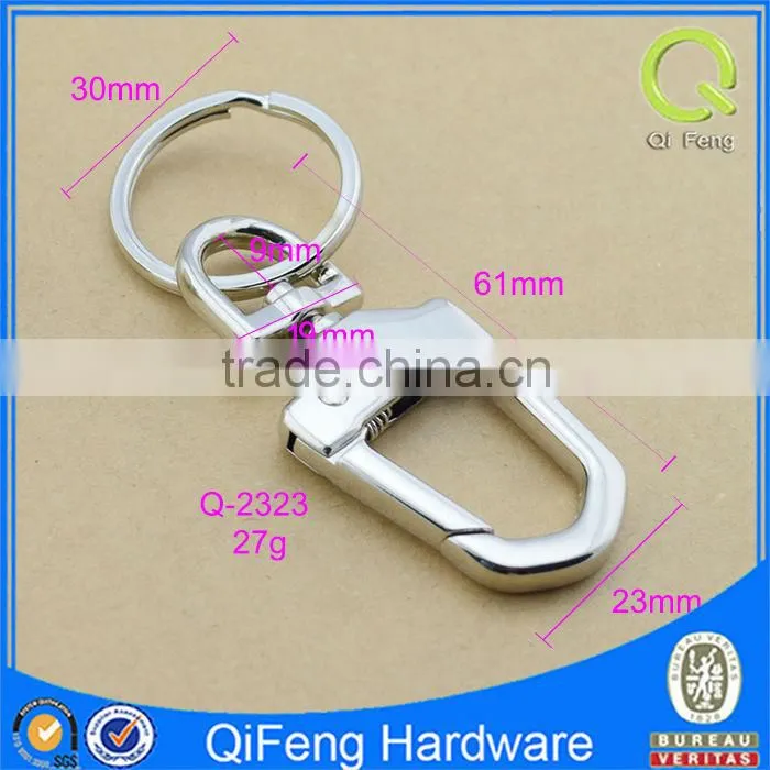 Q-2323hanging hooks for keys, metal fittings swivel hook wholesale in bulk