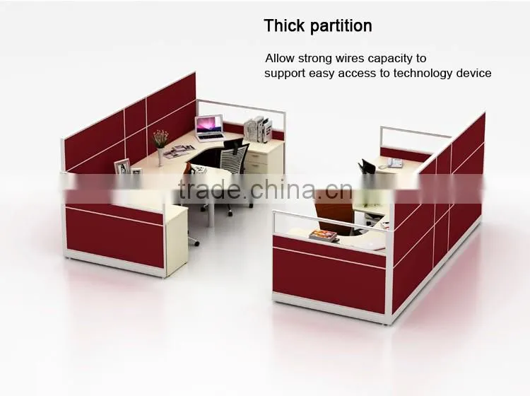 2016 HOT SEAL new design thin-wide connection fabric office partition (C-series)