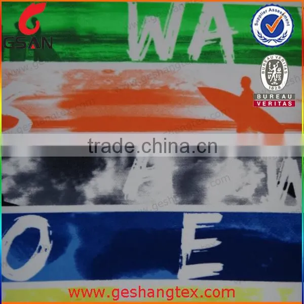 100% polyester 75D print fabric for fashion girl
