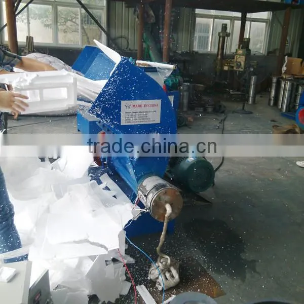 Industrial waste foam recycling extruder