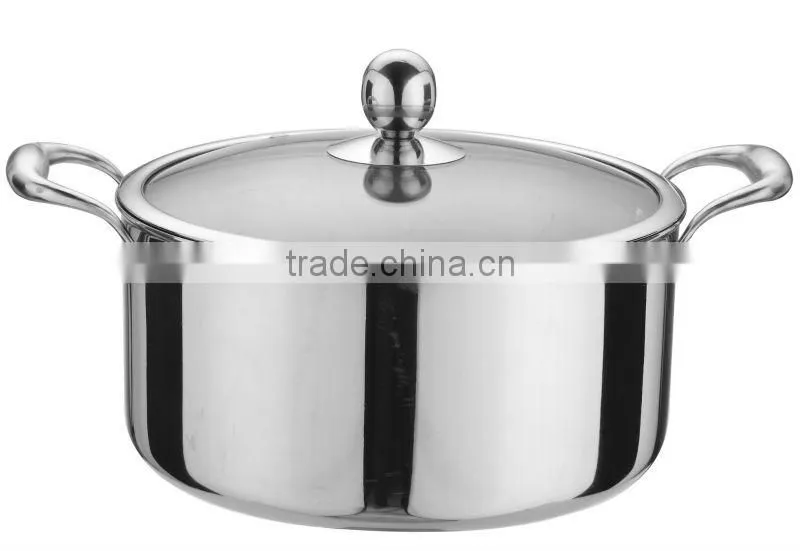 stainless steel casserole pan with lid-fashionable- top sell-hot seller