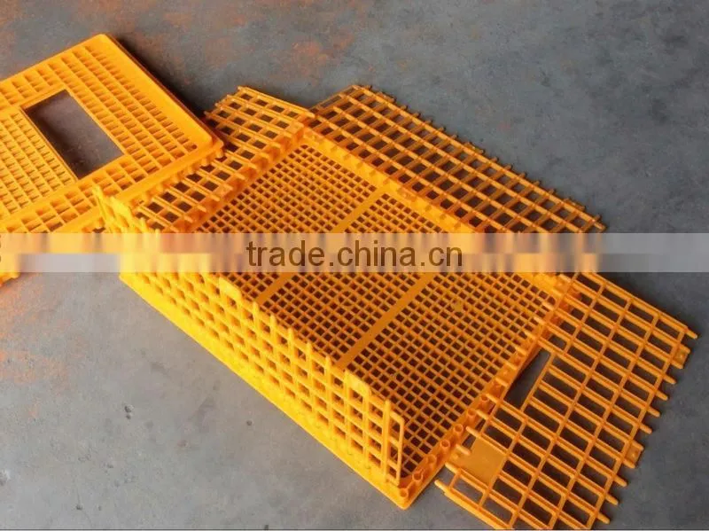 Big yellow colour chicken transport cage