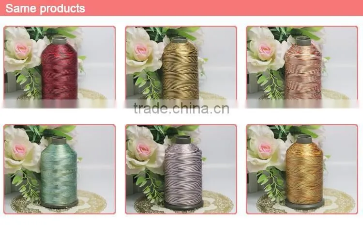 reflective embroidery thread 120d/2 polyester embroidery thread