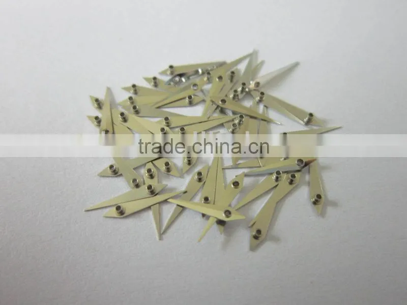 silver plating diamond cut watch hands without luminous