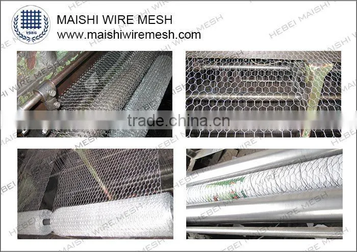 1inch opening galvanized hexagonal wire netting factory