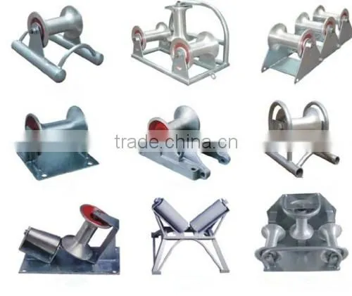 Wire cable roller on ground/Cable pulley with bracket