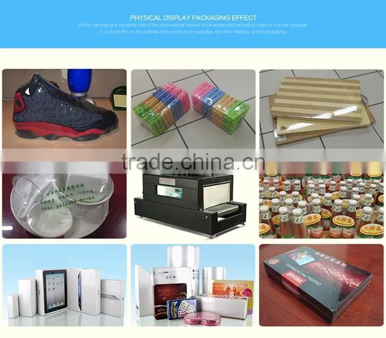 High quality BS-400 shrink warpping machine for foods,cups,biscuits packing machine