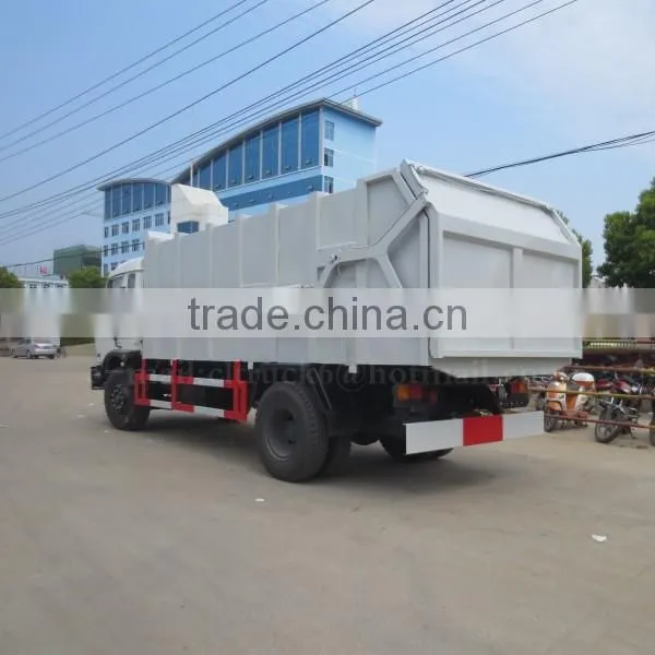170hp DONGFENG 4*2 Hydraulic Docking Waste Truck 15 m3