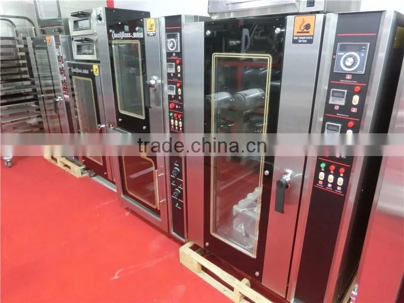 Factory Price Bakery 5 8 10 trays bread cake electric baking oven with steamer(ZQB-8D)