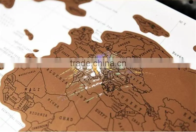 CT-483 Factory Supply Creative World Map for Promotion worldwild travel map