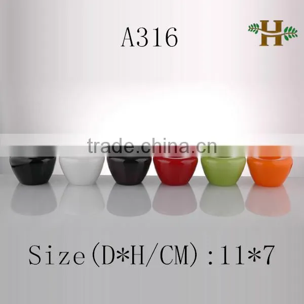 Handmade colored small decorative glass candle holder