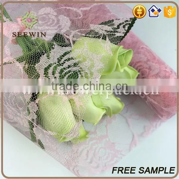 Cheap Rose Mesh Fabric With Good Service