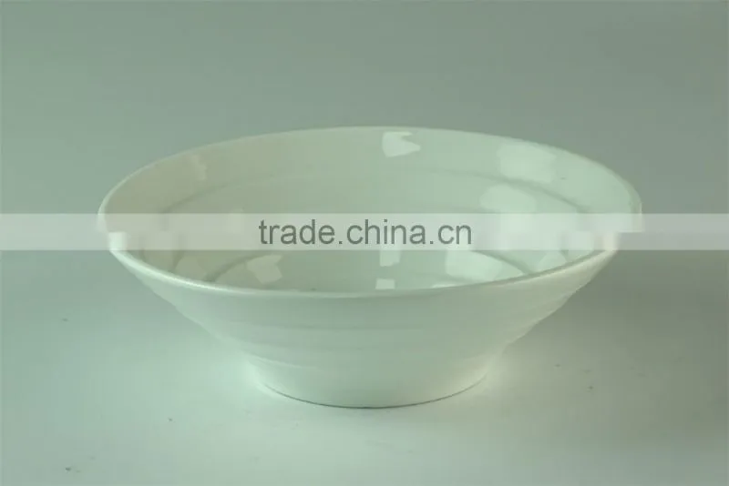 Wholesale China Funnel Shaped White Ceramic Bowl For Restaurant&Daliy Use