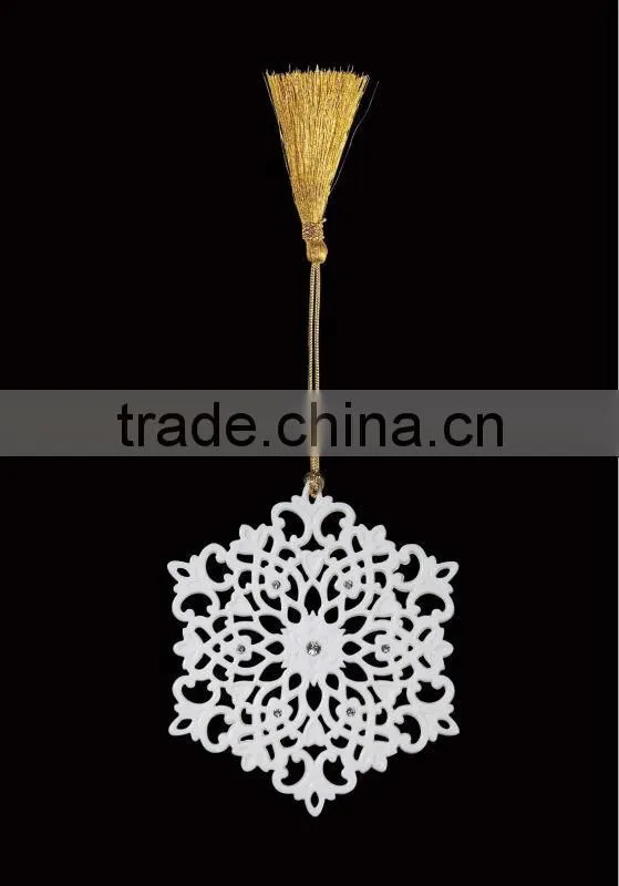 Hot Sale Porcelain Christmas Dove Hanging Ornament Stand with Porcelain Ball Pendant WS331-SS10098B