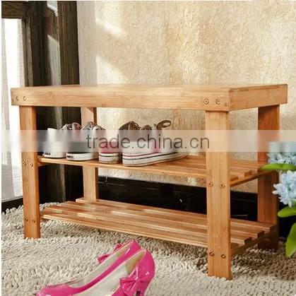 Best selling eco-friendly homemade wooden shoe racks