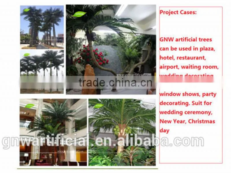 APM042 GNW artificial foxtail palm tree for outdoor decoration