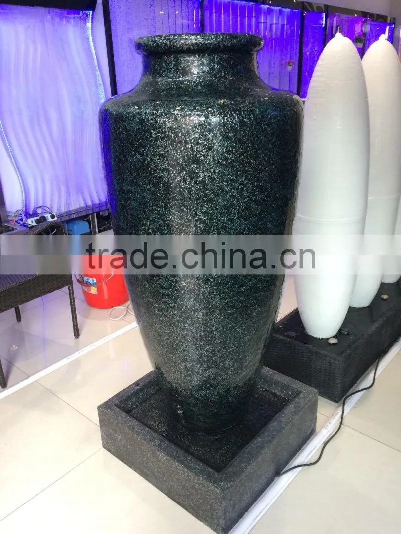 fiberglass garden decoration with water