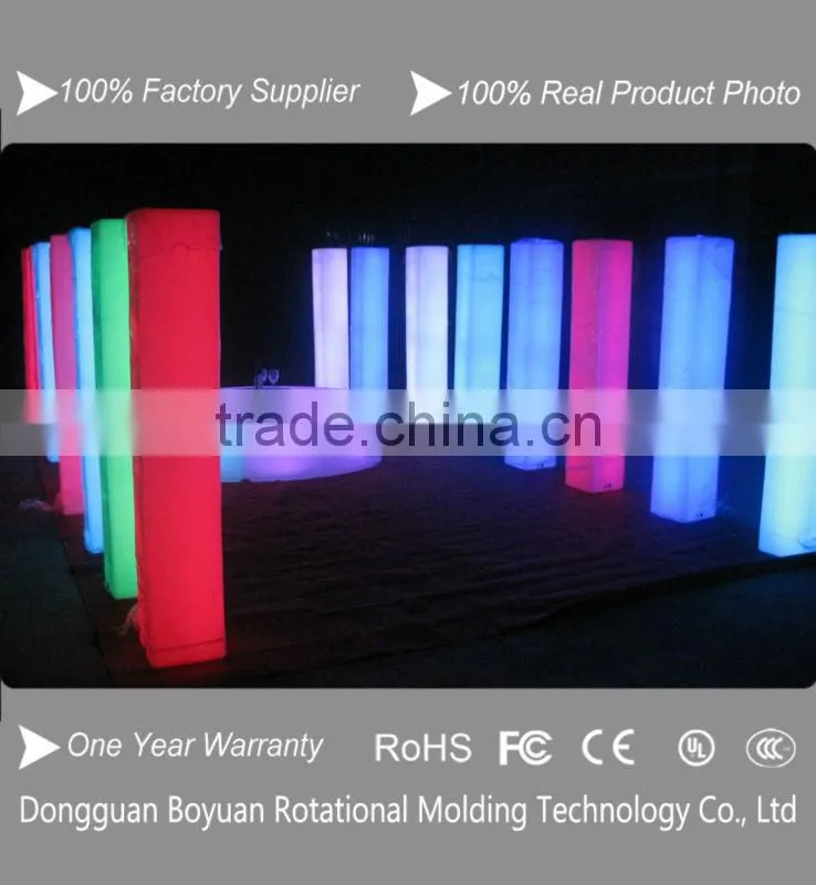 16 colors high led flashing wedding pedestal columns
