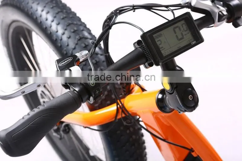 Newly 26 inch suspension 48V fat tire electric mountain bike e bicycle with hidden battery