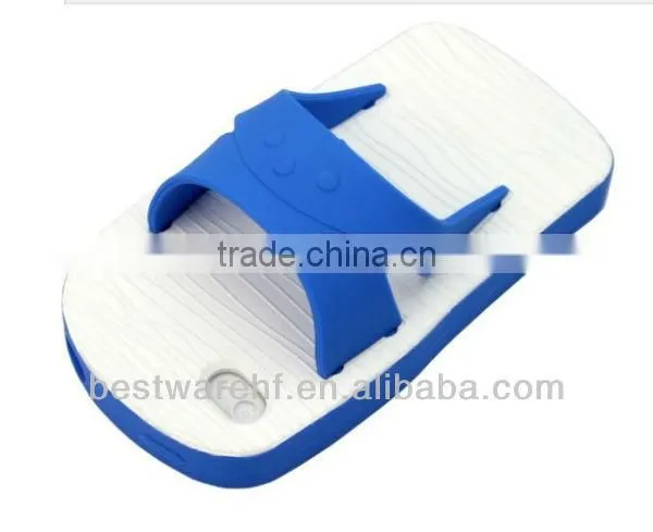 Fashion slippers shape silicone mobile cellphone case for apple iphone4 4s 5 5c 5s