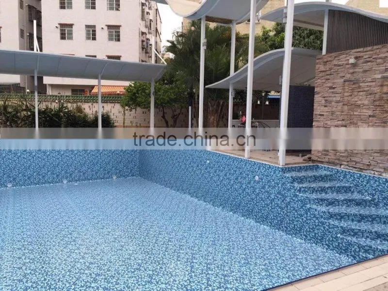 Blue/Blue&White/Mosaic 2mm swimming pool and pond liner