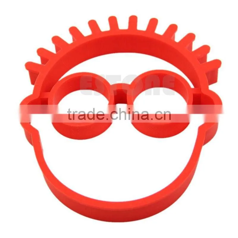 Clown silicone egg shaper,funny christmas pancake molds cooking egg mold
